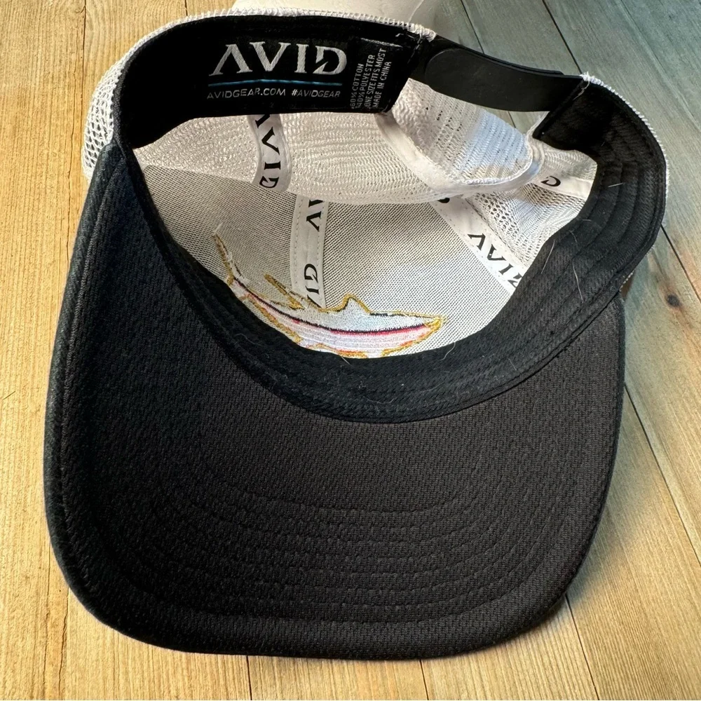 Avid Tuna Mericana Trucker Hat Black‎ w/ White Mesh American Flag Tuna